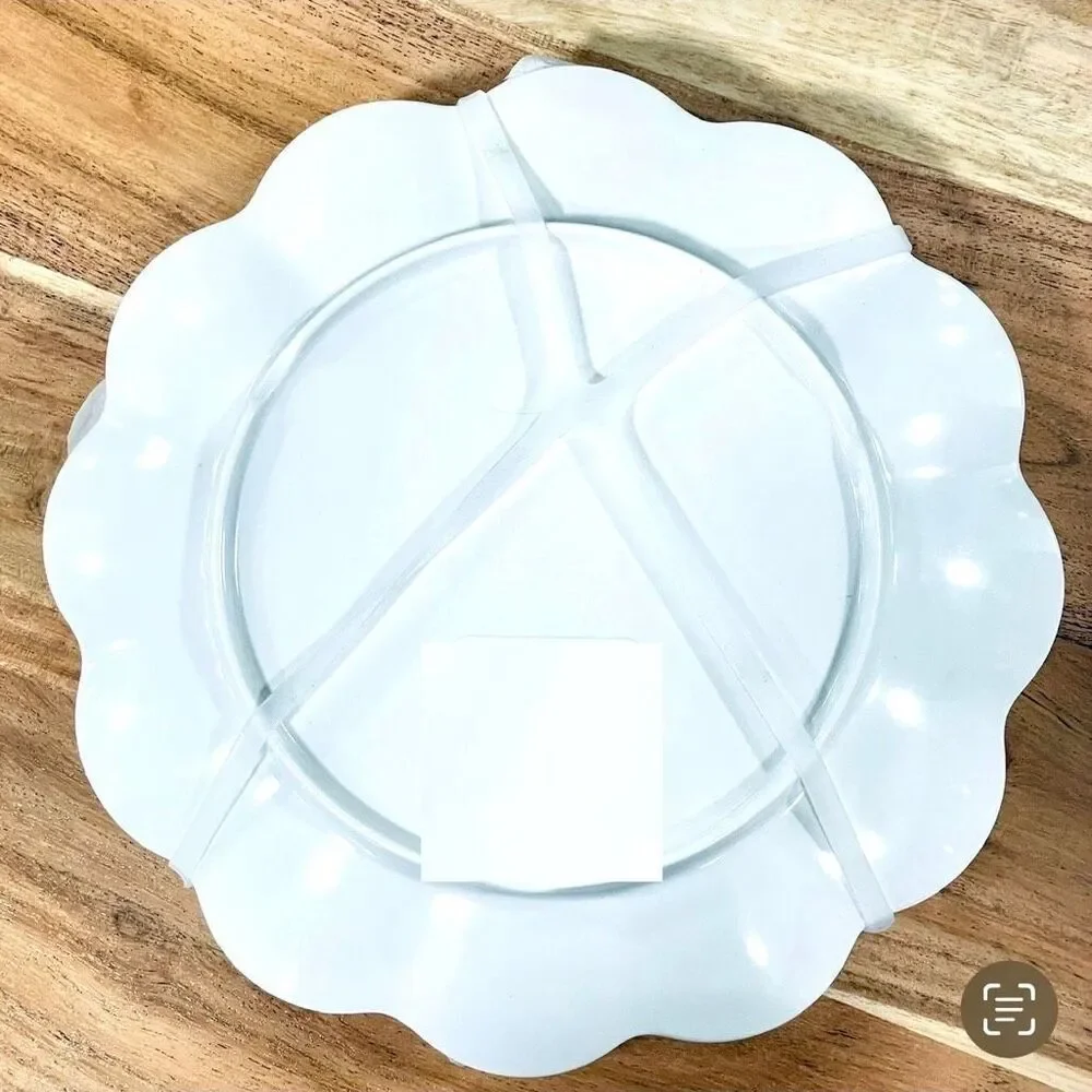 NWT Gorgeous Laura Ashley Set of 4 White Oranges Melamine Salad 9” Plates